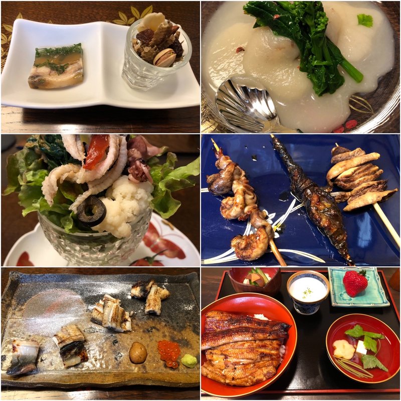 鰻懐石13000円コース(うなぎ屋酒坊・画荘 越後屋)