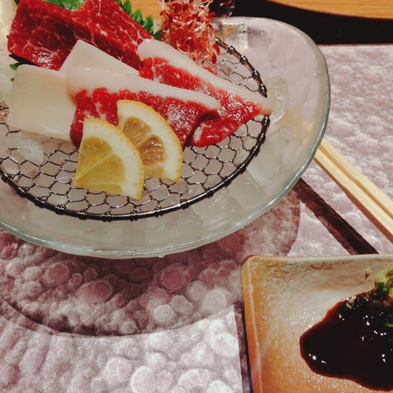 馬刺し盛り　3種(馬桜 下通り店 （うまざくら）)