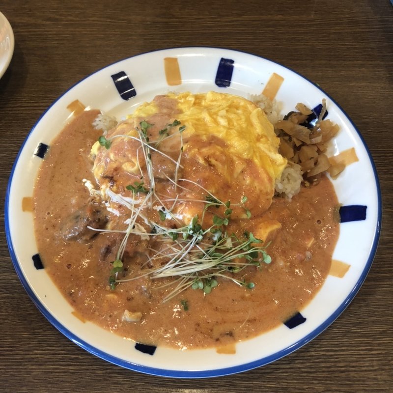 バターチキンカレーオムライス(ベビーフェイス 泉佐野店 （BABY FACE PLANET'S）)