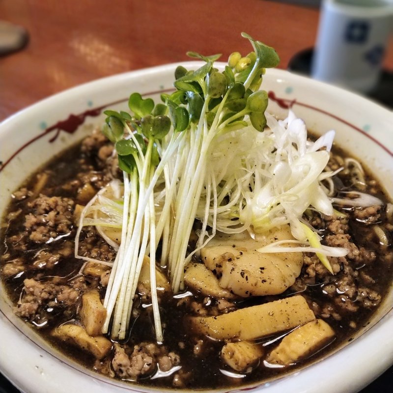 黒酢黒胡麻そば(峰本 朝比奈店)