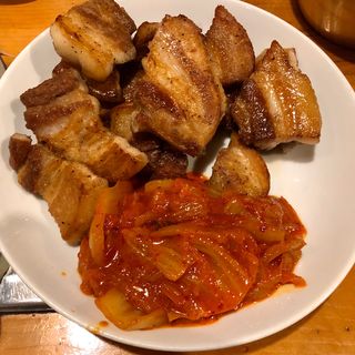 国産豚を使用した精肉サムギョプサル(ソナム 恵比寿店 )