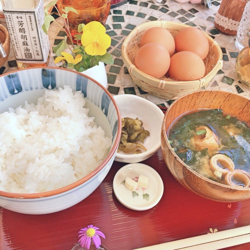 たまごかけご飯(喫茶「ふわふわダイニング」)