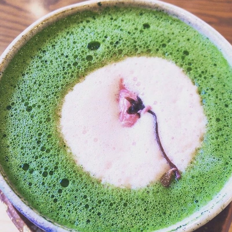抹茶桜オレ(黒糖茶房)