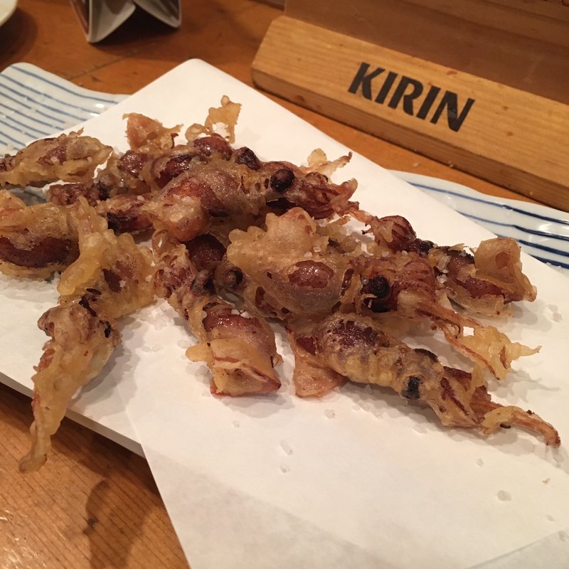 ほたるいかの天ぷら(モッサン)