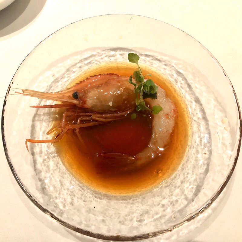 海老の紹興酒漬け(MASA'S KITCHEN 恵比寿)