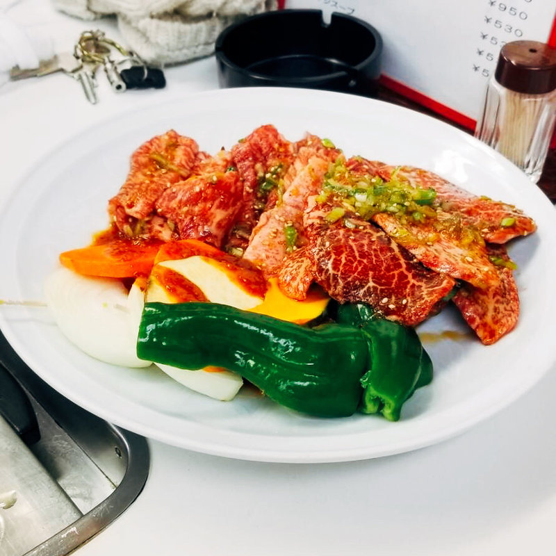 ミスジ&カルビ定食(東 )