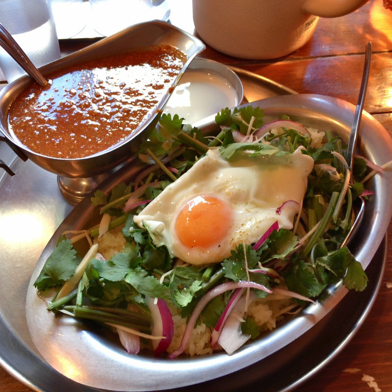 パクチーライスキーマ定食(インド定食ターリー屋 新宿センタービル店)