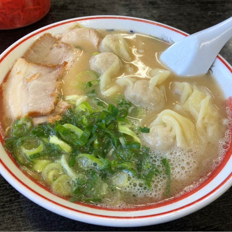 ワンタンメン(長浜ラーメン 福重家)
