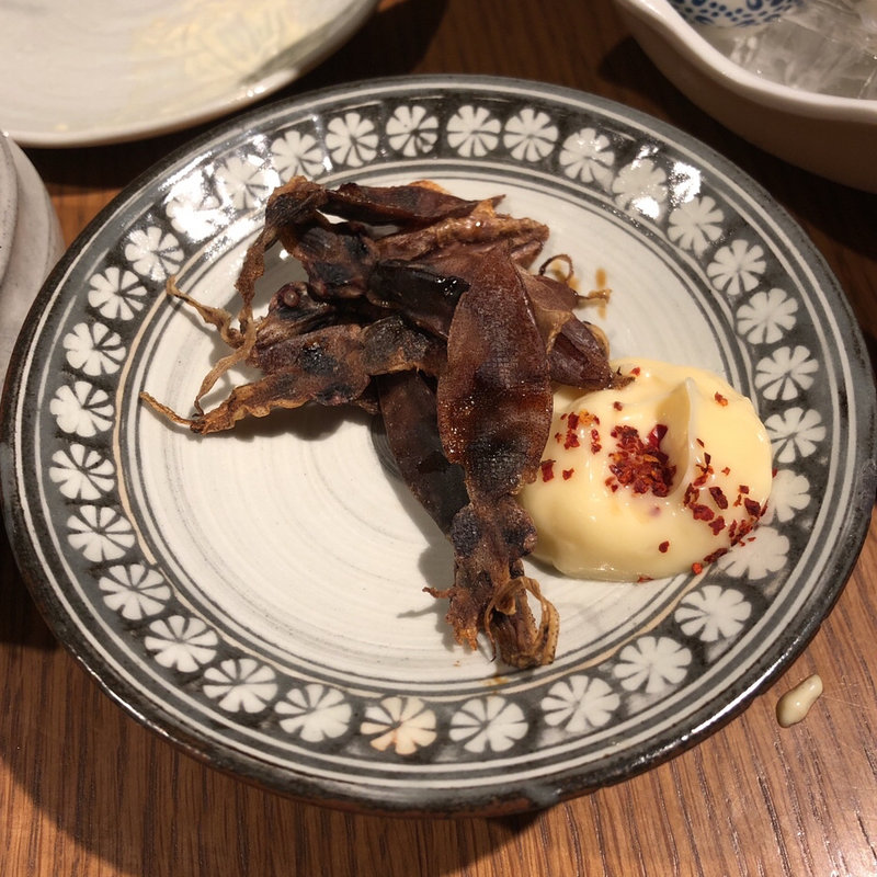 たたみホタルイカの炙り(和えに)