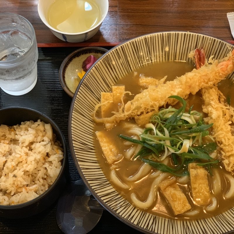 海老天カレーうどん(うどん 蔵十 （くらじゅう）)