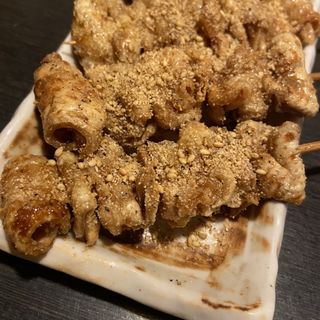 バリ皮串(大衆居食家 しょうき 大橋店)