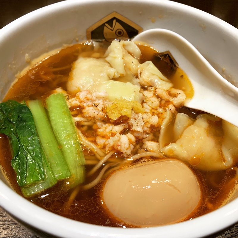 味玉甘えびらーめん(真鯛らーめん 麺魚 神保町店)