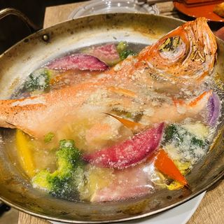 金目鯛のアクアパッツァ(湘南野菜と魚　gita弥平)
