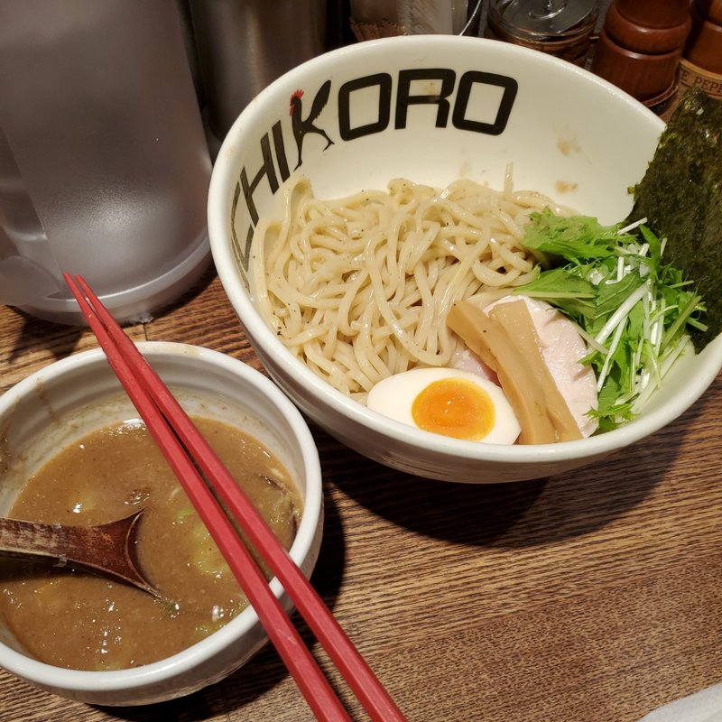 純濃のり玉つけそば(鶏そば十番１５６ 麻布十番本店)