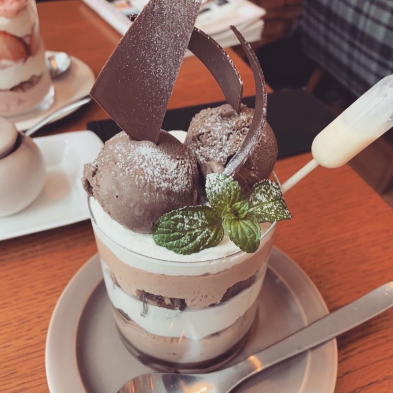 チョコレートパフェ(tete cafe)
