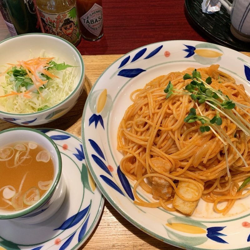 ナポリタン　ランチセット(?)(カフェ＆デリ 伯爵邸)