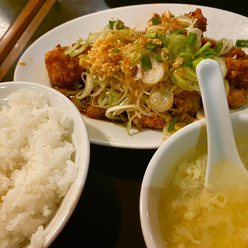 油淋鶏定食(三珍富士山食堂)