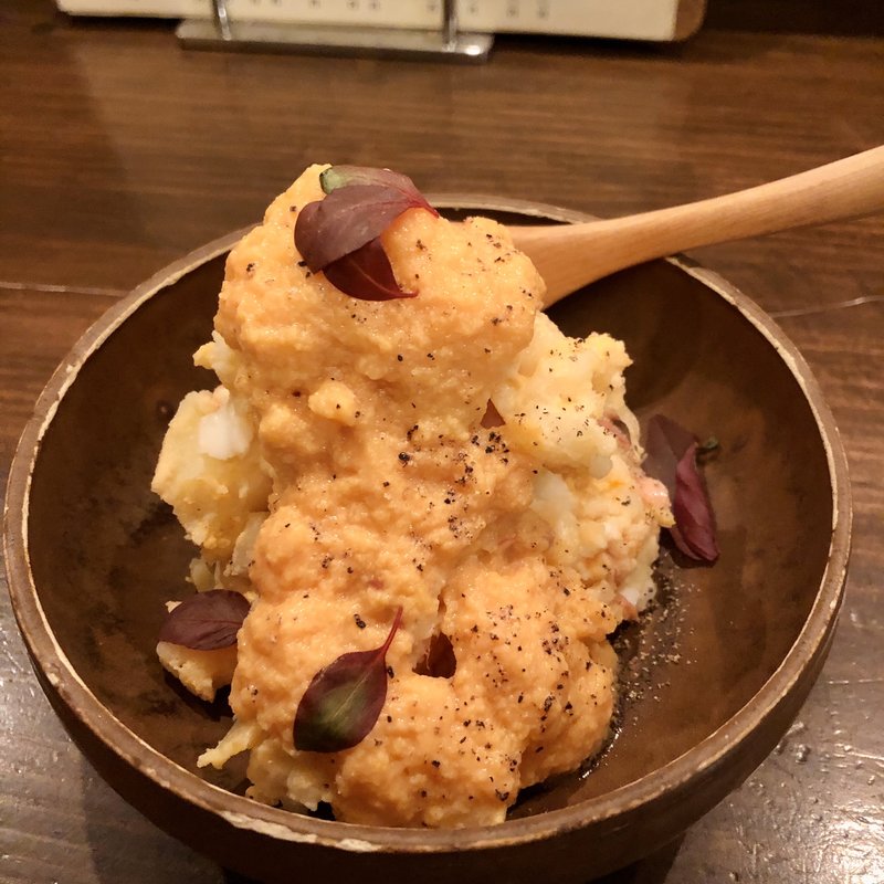 酒盗のポテトサラダ　酒盗餡掛け(醸造科 oryzae)