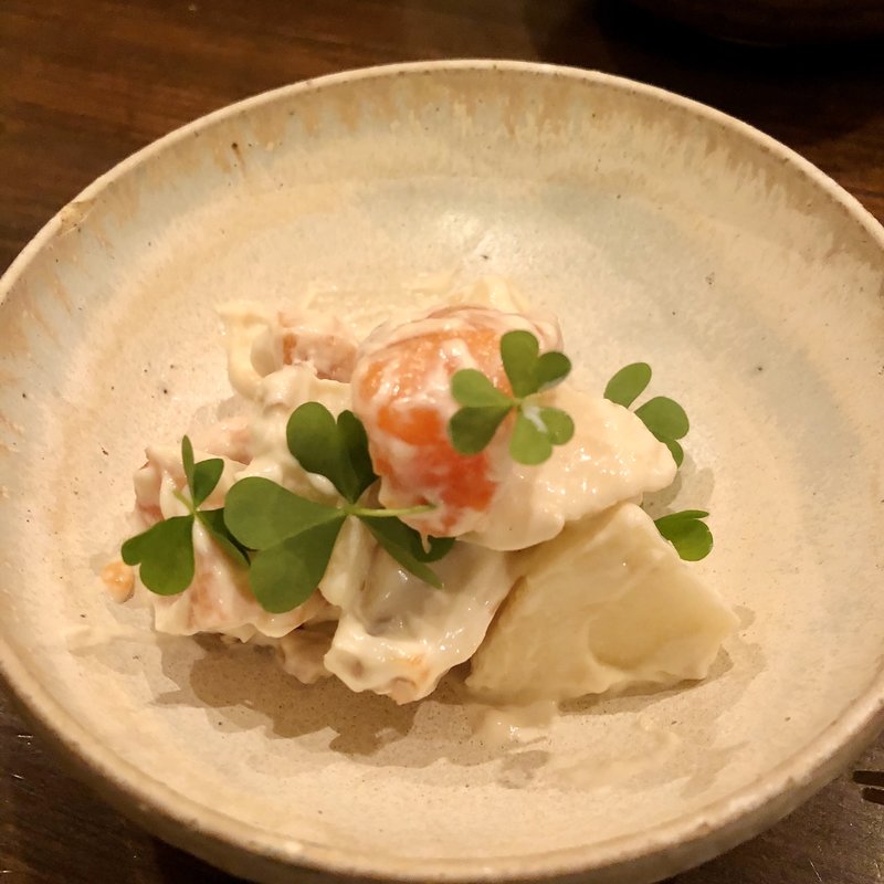 洋梨と柿のマスカルポーネ白和え(醸造科 oryzae)