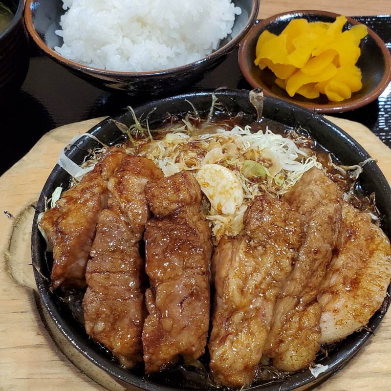 トンテキ定食(豚屋とん一あべのキューズモール)