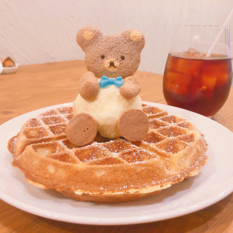 ワッフル(くまくん)(クレープ・パフェ・トゥインクル)