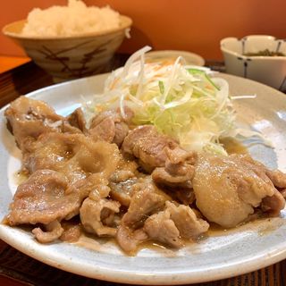 豚肉生姜焼き定食(味安)