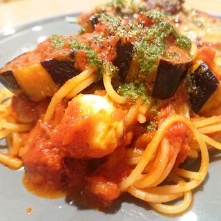 モッツァレラチーズと茄子のトマトスパゲッティ(KIHACHI FOOD HALL（キハチフードホール） アトレ川崎)