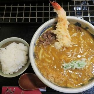 えび天カレーうどん(小ごはん付き)(饂飩工房 うばら)