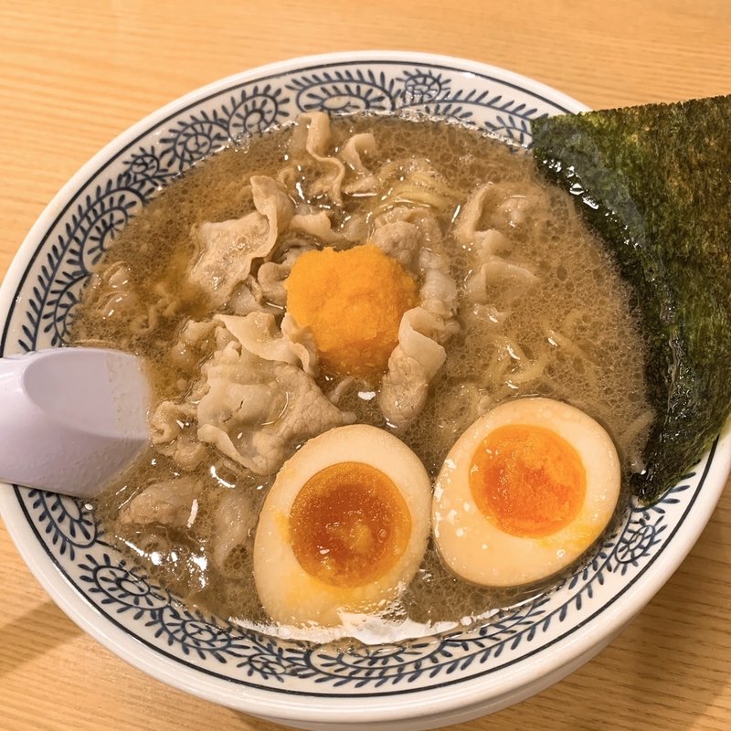 味玉肉そば(丸源ラーメン 八王子南大沢店)