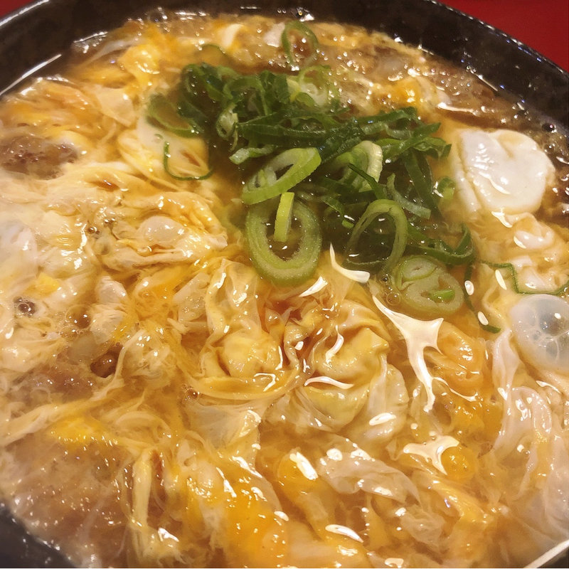 卵とじかすうどん(かすうどん山本 )