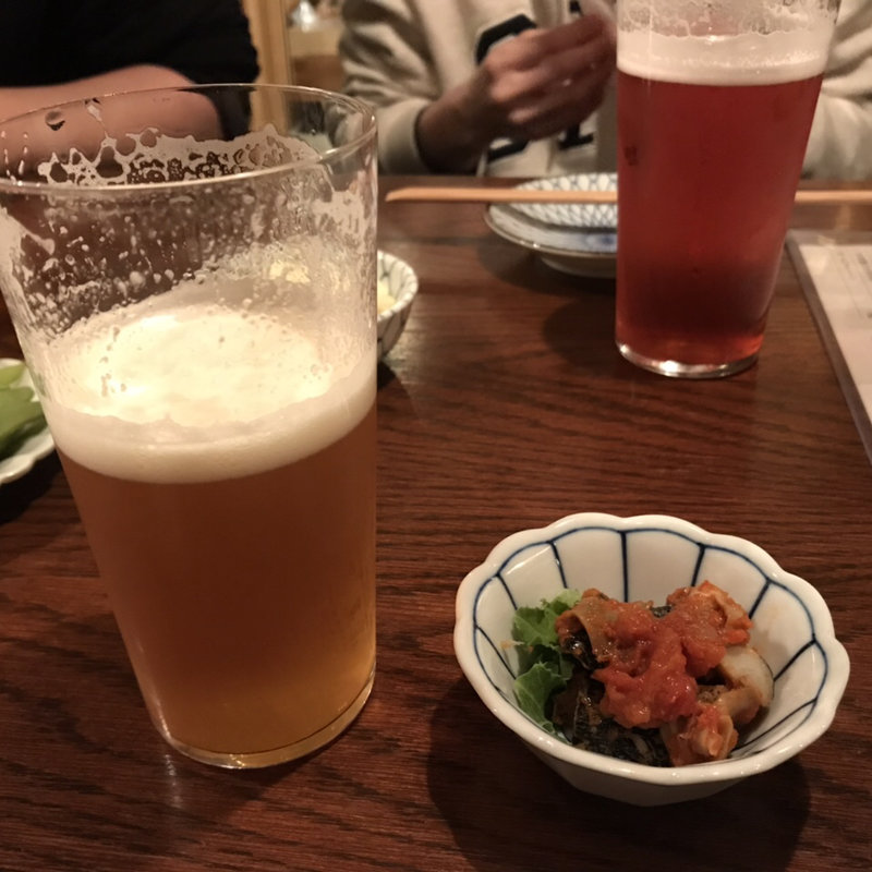 お通しのトリッパ(市民酒場 月輪)