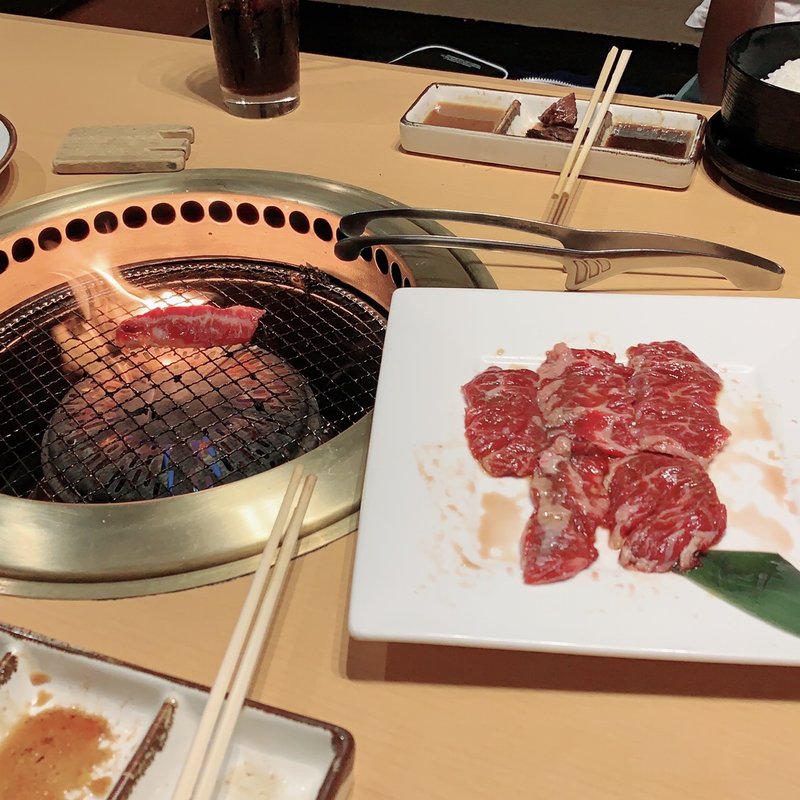 牛ハラミ定食(ウエスト和白店(うどん))