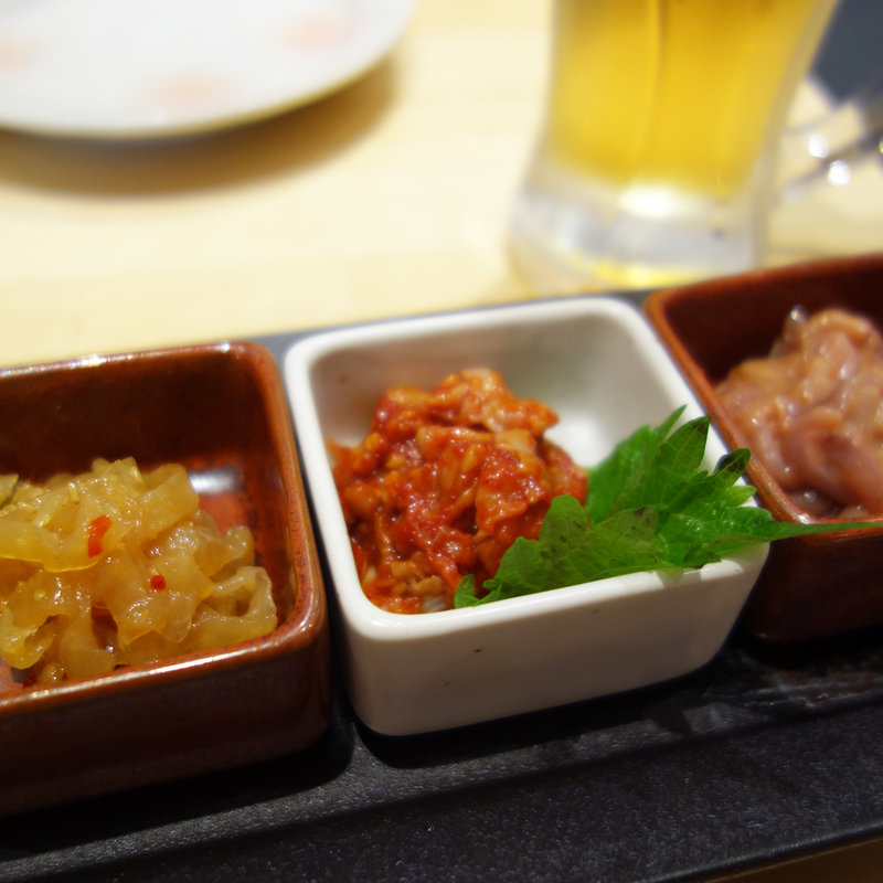 酒の肴三種盛り(博多くろがね(黒鉄) 本店)