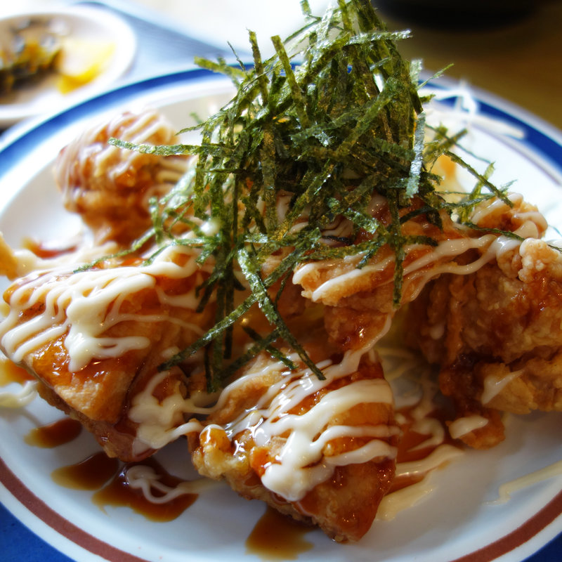 鶏照りマヨ定食(かちかち山大博町店)