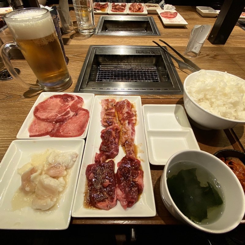 カルビハラミ定食(焼肉ライク 新宿西口店)