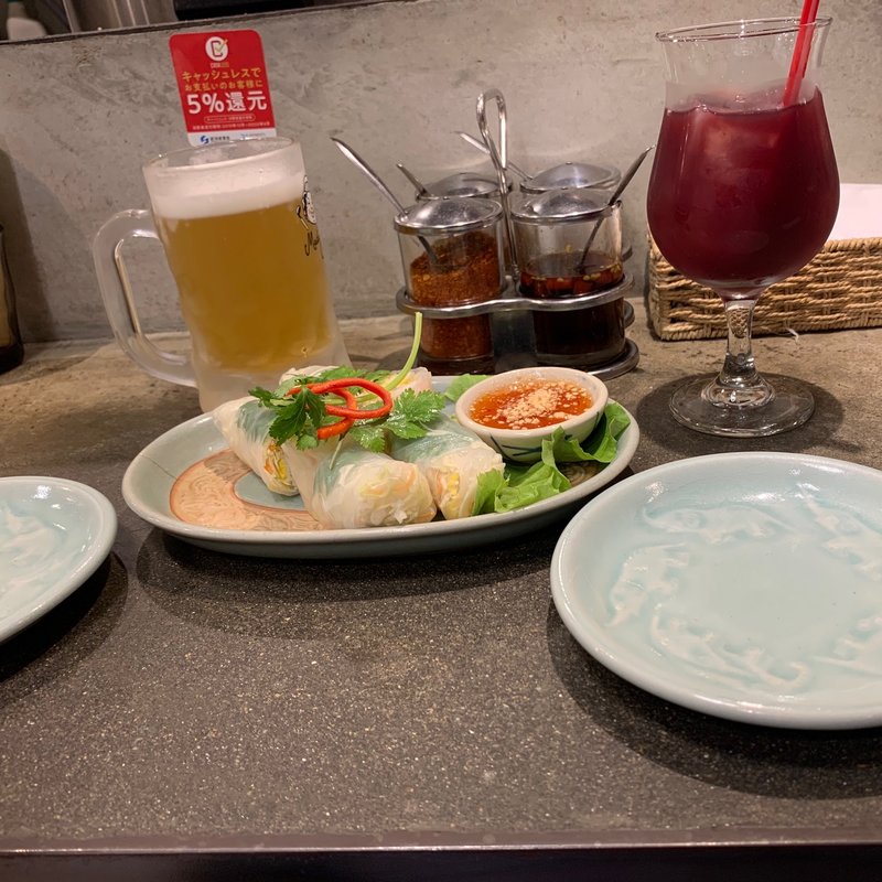 生春巻き(タイ料理研究所 渋谷店)