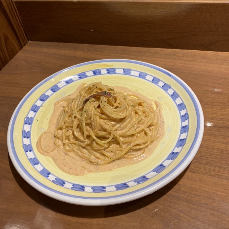 明太子とアンチョビのカルバナーラ(マイアミガーデン)
