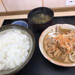 もつ煮定食　両方大盛り(菜嘉村 )