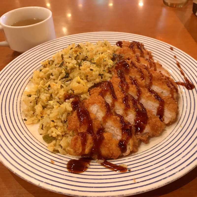 とんかつ高菜ピラフ(ハローコーヒー 清水店)