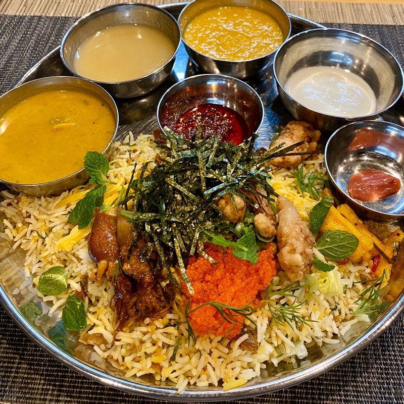 山椒香る魚介ビリヤニ（限定メニュー）(スパイス料理ナッラマナム )