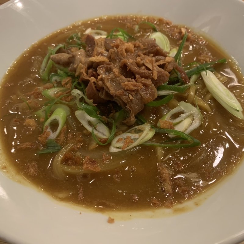 限定　肉乗せカレーらーめん　ライス小付き(本格らーめん 唯一無二)