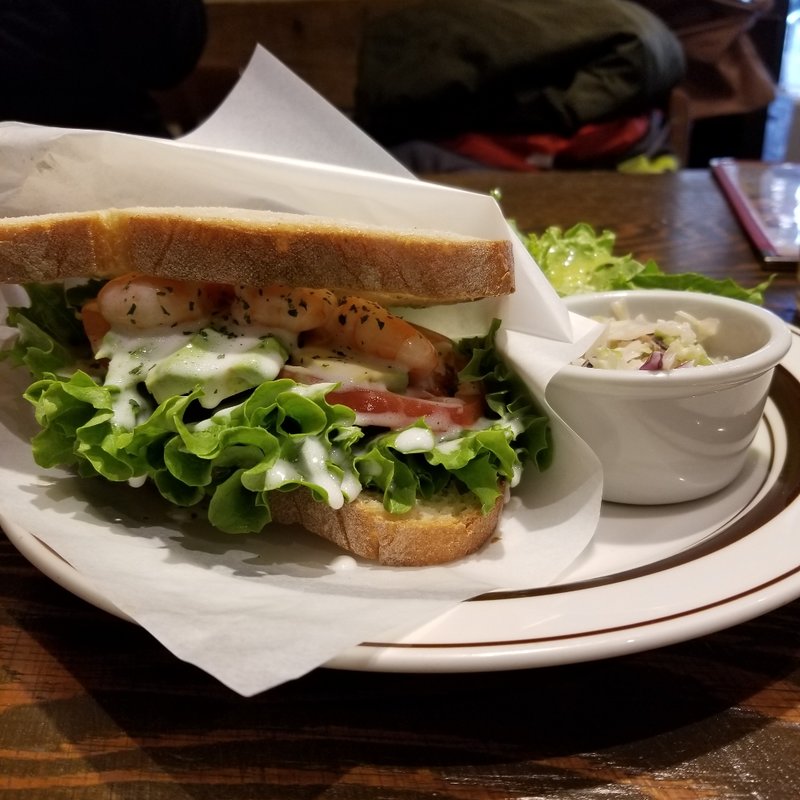 アボガドシュリンプサンドセット(ブルックリンダイナー 駒沢本店 )