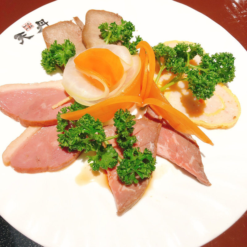 前菜盛り合わせ(天丹 銀座)