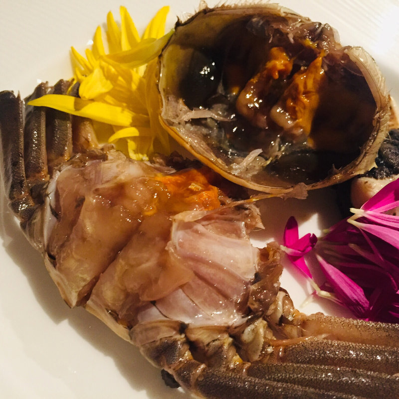 上海蟹の紹興酒漬け(Creative Chinese Restaurant Saburo-Aoki)