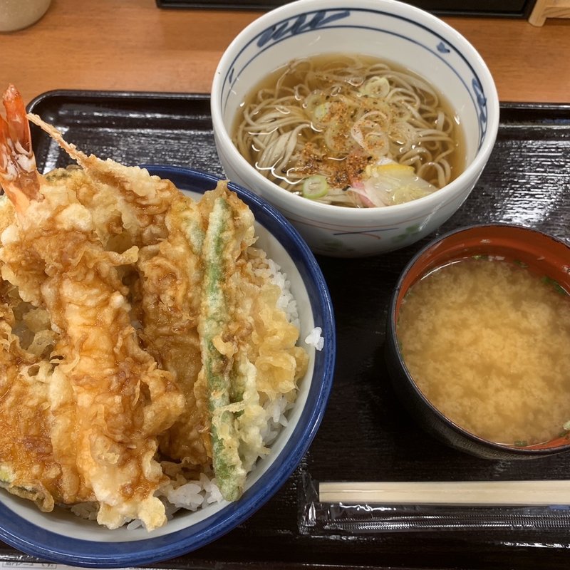 天丼小そばセット(天丼てんや ボーノ相模大野店)