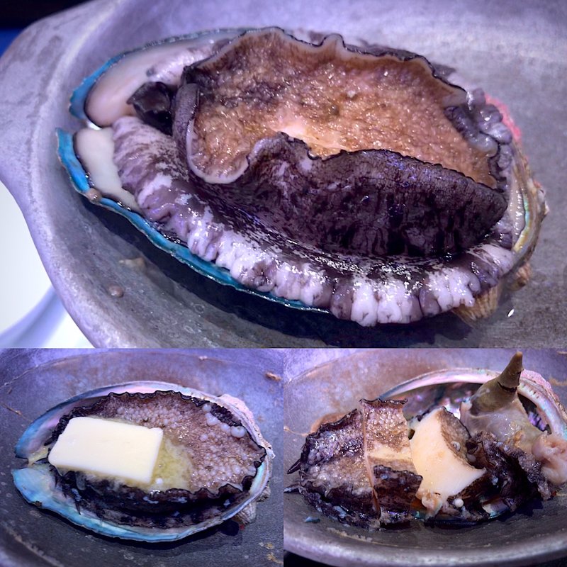 鮑の踊り焼き(南三陸 ホテル観洋)