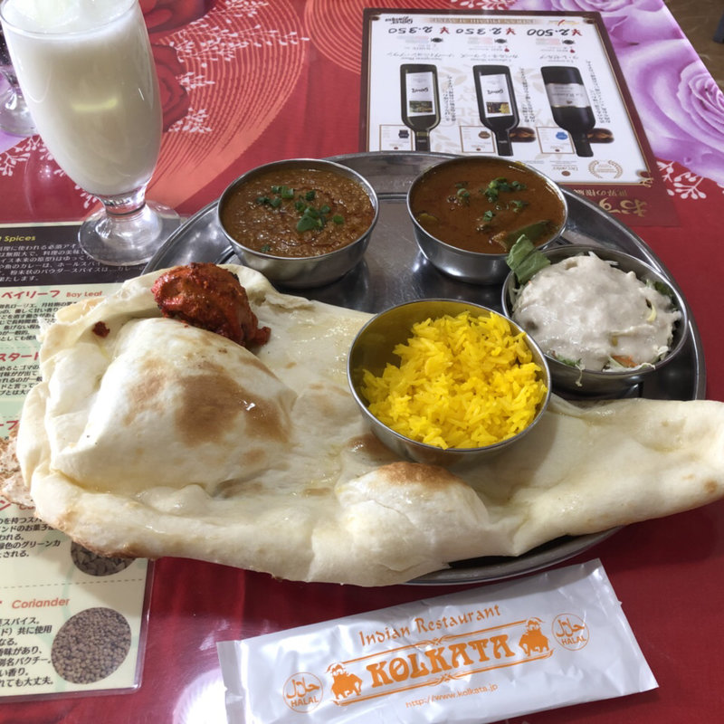 ◆Bセット ダブルカレー&チキンティッカ(コルカタ 成城店 （KOLKATA）)