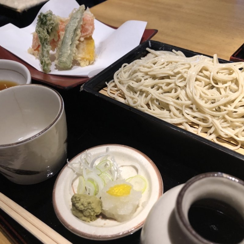 竹天ぷらそば(蕎麦の膳たかさご)