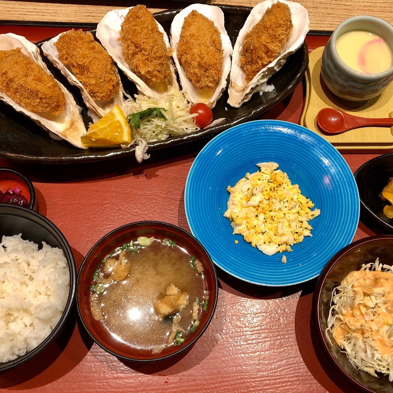 カキフライ御膳(大漁市場こんぴら丸 福岡春日店)