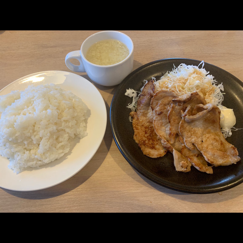 やわらか豚ロースの生姜焼き(ガスト 立川栄店 )